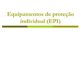Equipamentos de proteção individual (EPI)