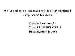 Dez causas para o baixo investimento atual no Brasil