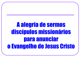 discípulo é missionário