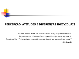 Percepção, atitudes e diferenças individuais (slide)