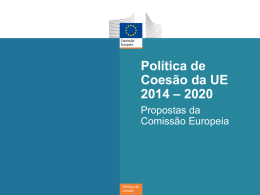 política de coesão da ue 2014-2020