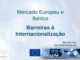 Barreiras Ã InternacionalizaÃ§Ã£o (Marcelo Caio
