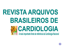 Slide 1 - Sociedade Brasileira de Cardiologia