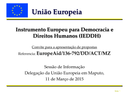 Apresenta&ccedil;&atilde;o sess&atilde;o de informa&ccedil;&atilde;o IEDDH 11/03/2015