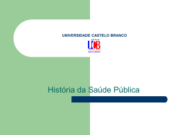 História da Saúde Pública no Brasil