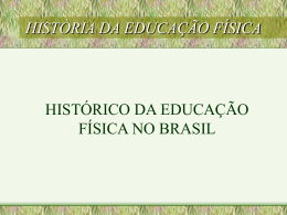 histórico da educação física no brasil