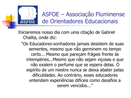 ASFOE – Associação Fluminense de Orientadores Educacionais