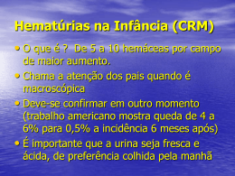 Hematúrias na Infância (CRM)