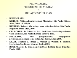 7 Propaganda, promo&ccedil;&atilde;o e RP