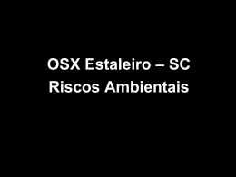 Projeto do OSX Estaleiro-SC