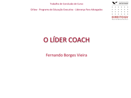O lider coach - Fernando Borges Vieira