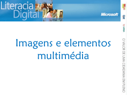 Imagens e elementos multimedia