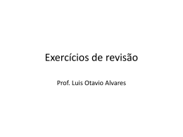 Exercícios revisão