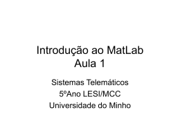 matlab-1 - Universidade do Minho