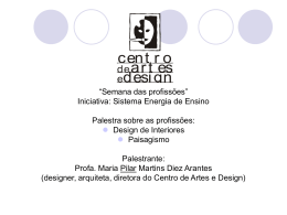 DESIGN DE INTERIORES - Centro de Artes e Design