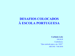 Apresentação Carlinda Leite - Conselho Nacional de Educação