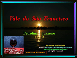 VALE DO SÃO FRANCISCO
