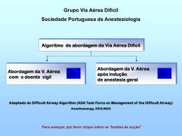 Curso de Via Aérea Difícil - Sociedade Portuguesa de Anestesiologia