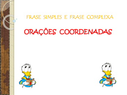 frases simples e complexas