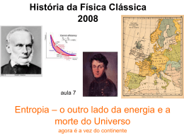 História da Física Clássica 2008 aula 2