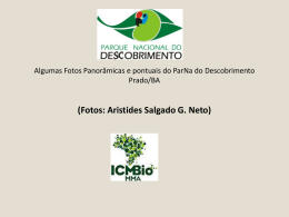 Algumas Fotos Panor&acirc;micas e pontuais do ParNa do