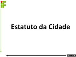 ESTATUTO DA CIDADE