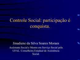 Controle Social:participação é conquista