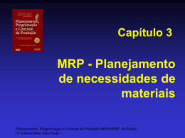 MRP - Planejamento de Necessidades Materiais