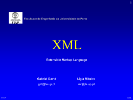 XML - Introdução - Universidade do Porto