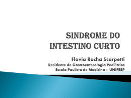 sindrome do intestino curto: diagnóstico e tratamento