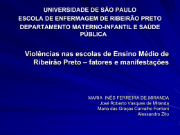 Violência nas Escolas de Ensino Médio de Ribeirão Preto