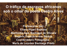 O tráfico de escravos africanos sob o olhar do poeta