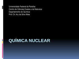 Química nuclear - Departamento de Química - UFPB