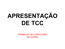 apresentação de tcc