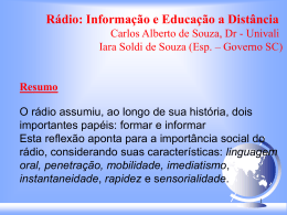 Rádio: Informação e Educação a Distância