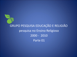 Ensino Religioso - GPER Grupo de Pesquisa Educação e Religião