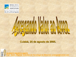GILBERTO WAGECK AMATO Eng o . Qu&iacute;m., Magister Scientiae em