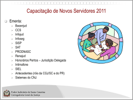Slide 1 - Poder Judiciário de Santa Catarina