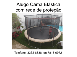 Alugo Cama Elástica com rede de proteção