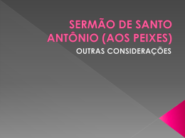 SERMÃO DE SANTO ANTÔNIO (AOS PEIXES)