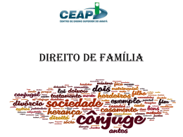 DIREITO DE FAM&Iacute;LIA