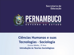 Introdu&ccedil;&atilde;o a Teorias Sociol&oacute;gicas