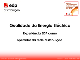 "Qualidade da Energia Eléctrica - Experiência