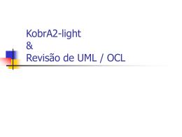 KobrA2-light & Revisão de UML / OCL