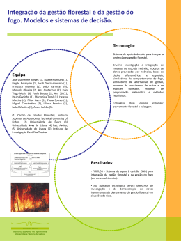 Integração da gestão florestal e da gestão do fogo. Modelos e