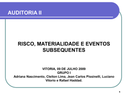Risco de Auditoria