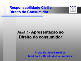 Aula1_consumidor082 - Acadêmico de Direito da FGV