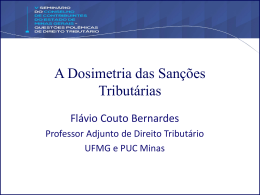 A Dosimetria das San&ccedil;&otilde;es Tribut&aacute;rias