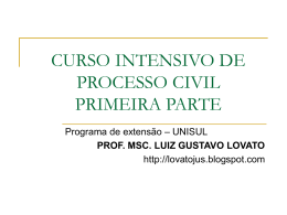 CURSO INTENSIVO DE PROCESSO CIVIL