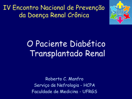 doador vivo - Sociedade Brasileira de Nefrologia
